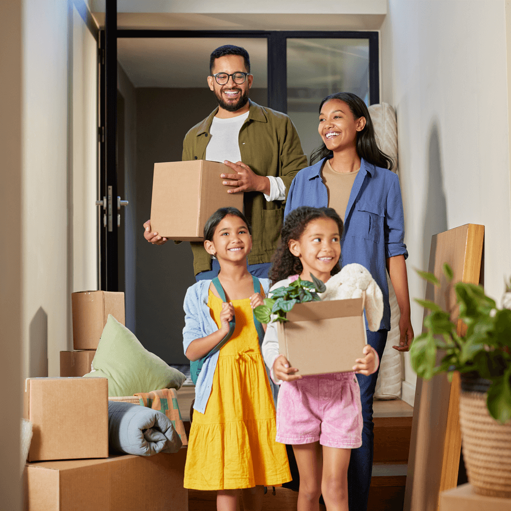 family walking into new home (1)